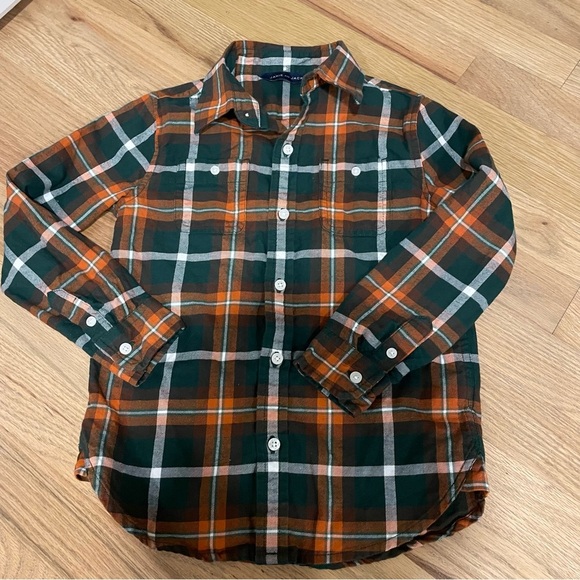 Janie and Jack 2 Plaid Button Down Flannel Shirts - Picture 3 of 8